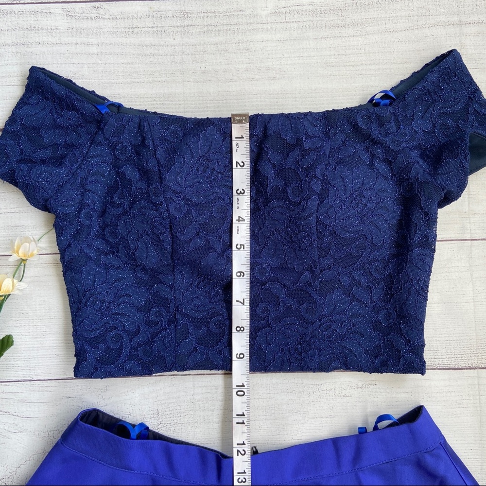 Sequin Hearts Two-Piece Off The Shoulder Dress - Picture 11 of 15